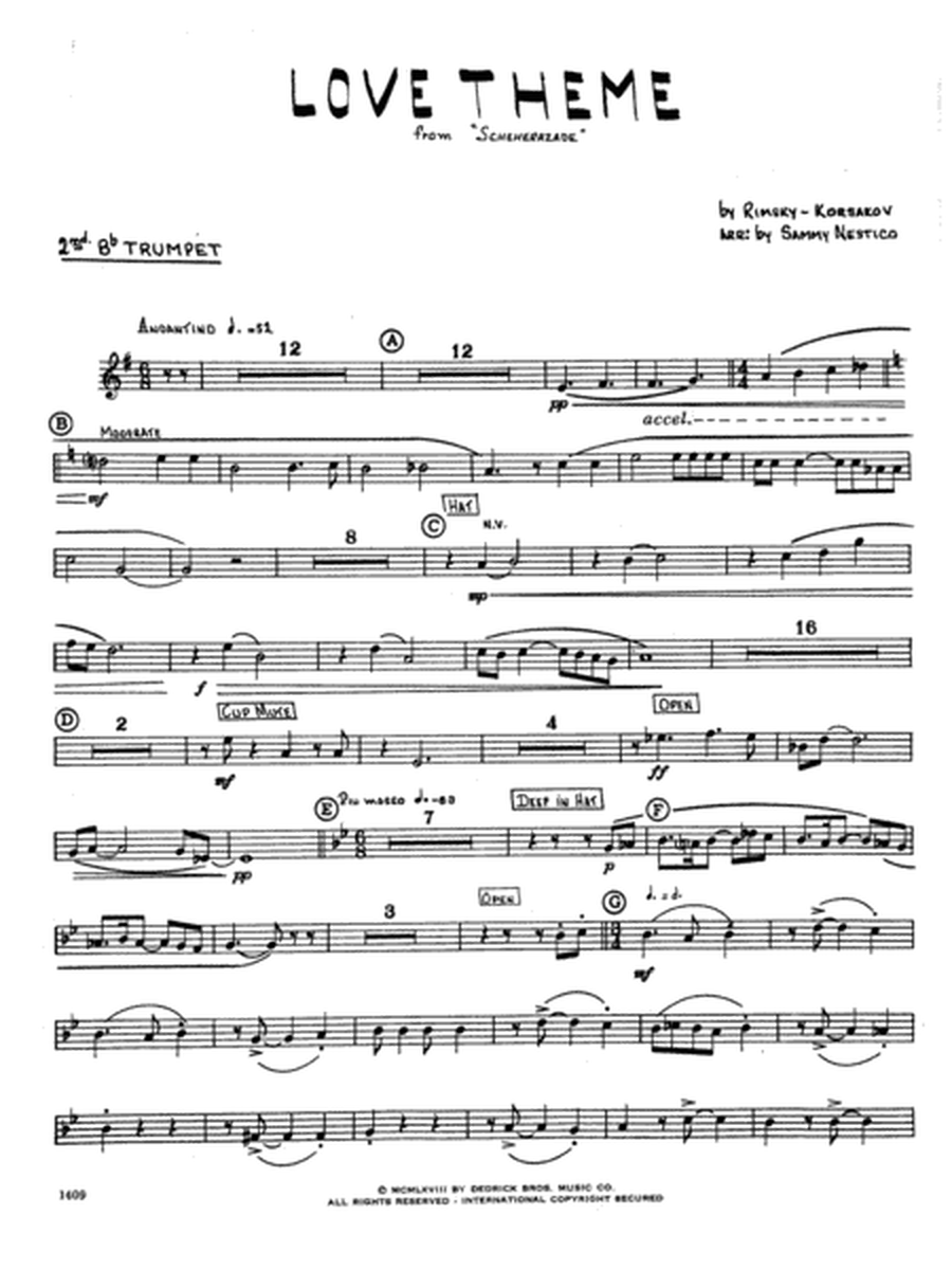 Love Theme From Scheherazade - 2nd Bb Trumpet