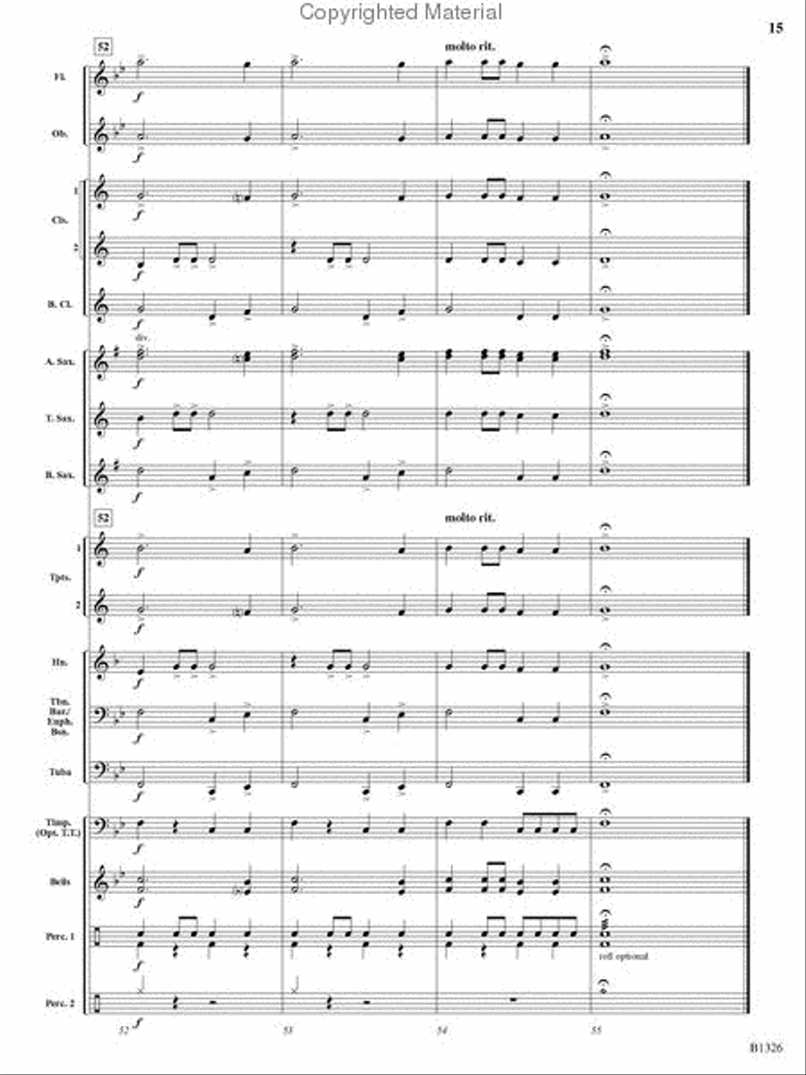 Parade of the Gladiators Concert Band scores gallery preview page 14