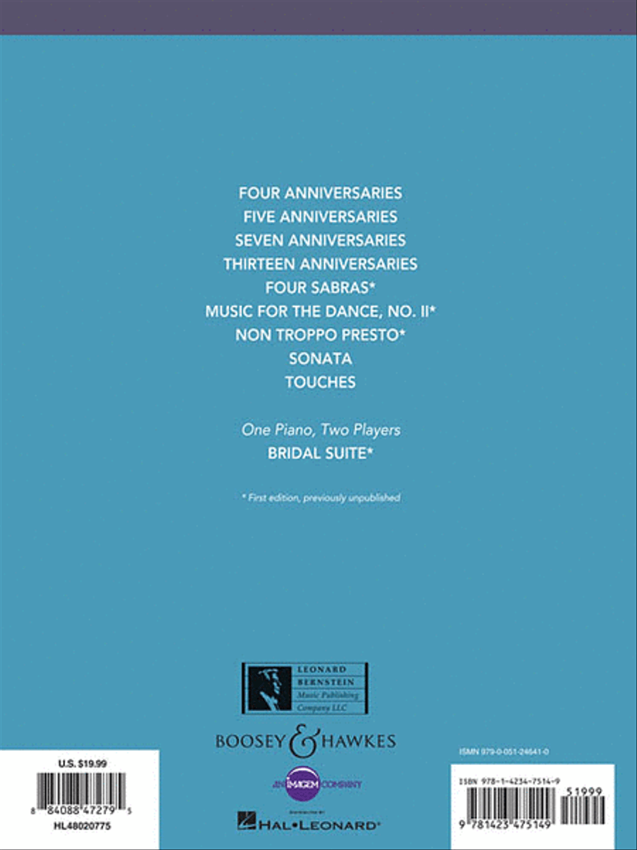 Leonard Bernstein – Music for Piano Piano Solo scores gallery preview page 2
