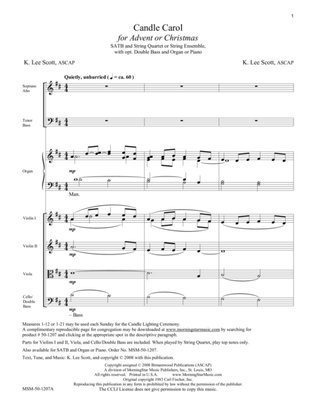 Candle Carol (Downloadable Full Score and Instrumental Parts)