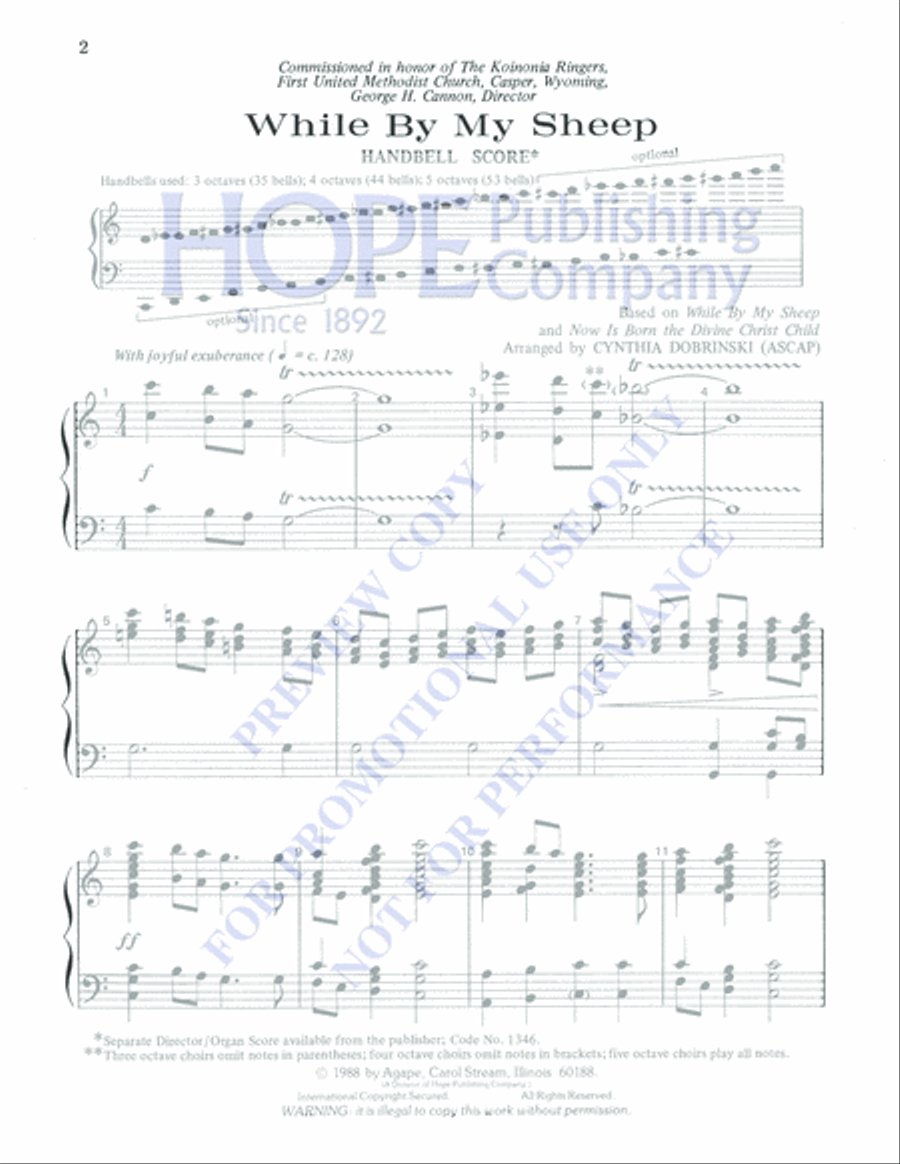 While by My Sheep 5-Octaves scores gallery preview page 2