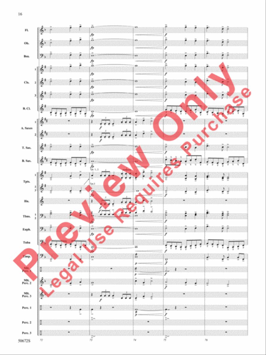 Ascension Ascension Concert Band scores gallery preview page 17