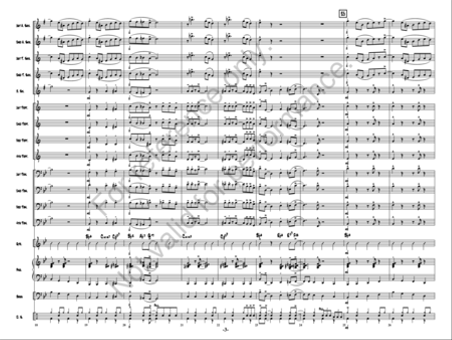 Bringin’ Down The House Bringin’ Down The House Jazz Ensemble scores gallery preview page 4