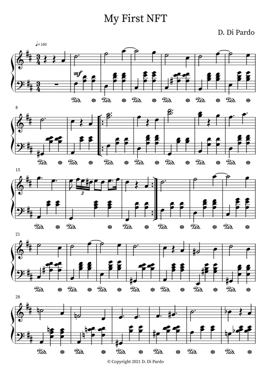 My First NFT My First NFT Part scores gallery preview page 1