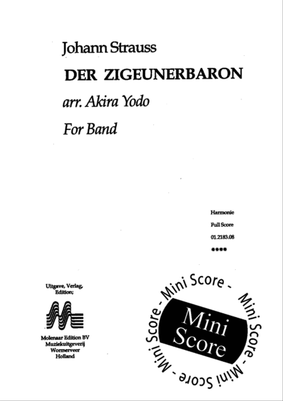 Der Zigeunerbaron Concert Band scores gallery preview page 3