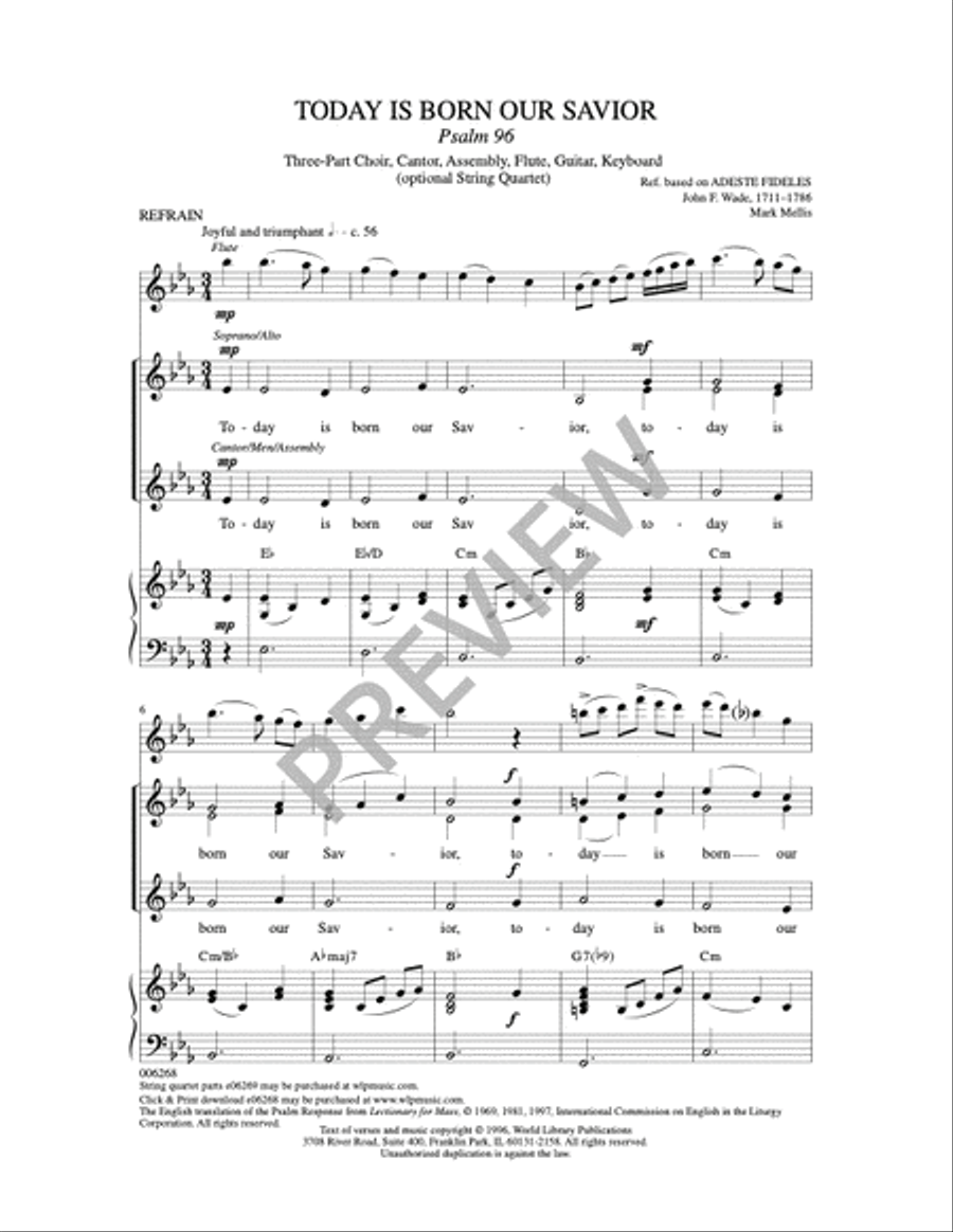 Today is Born Our Savior Choir scores gallery preview page 8