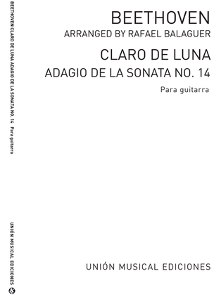 Claro De Luna Adagio De Sonata No.14 Op.27 No.2