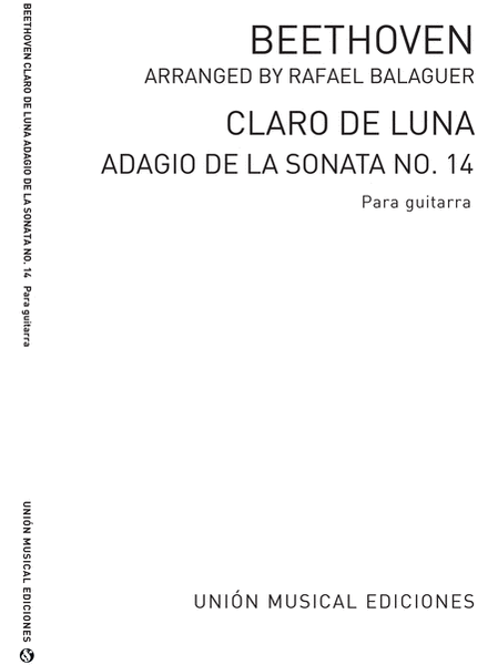 Claro De Luna Adagio De Sonata No.14 Op.27 No.2