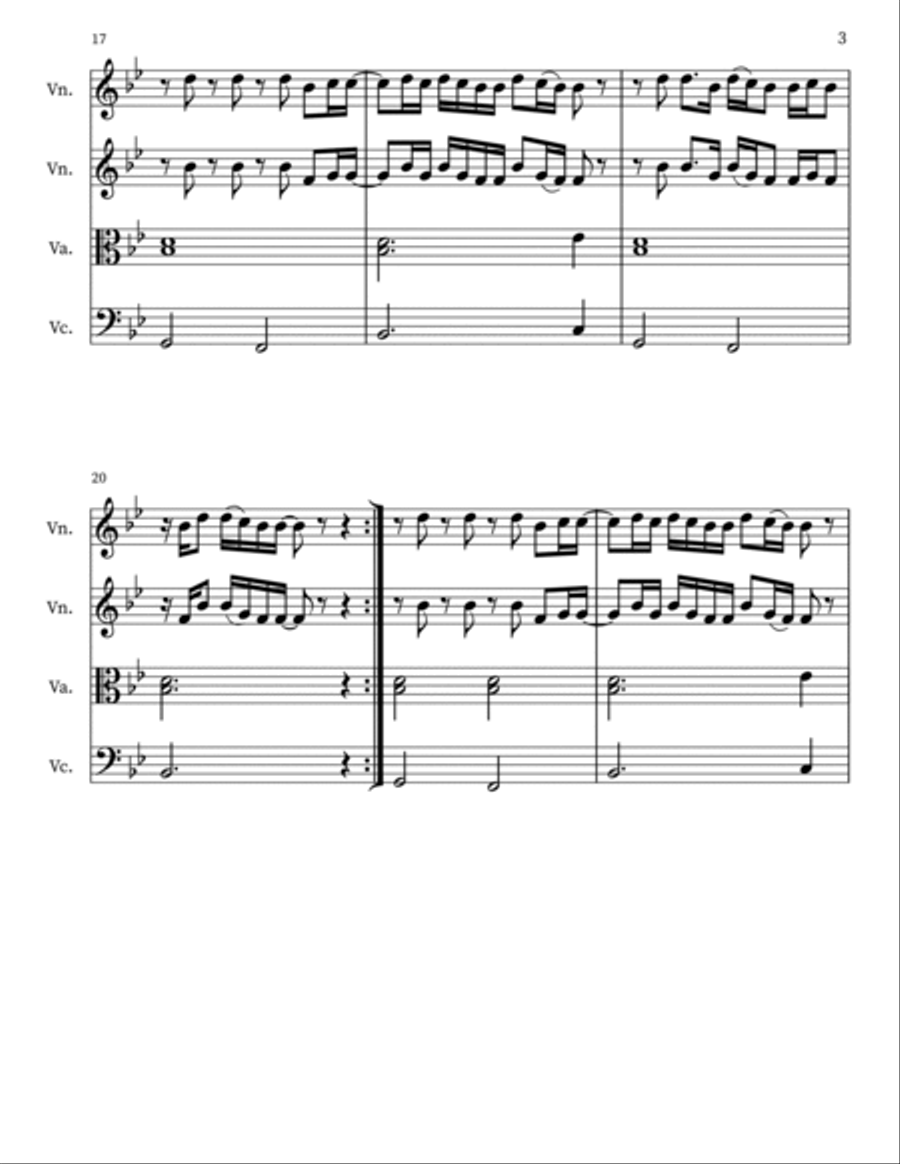 Work Song String Trio scores gallery preview page 3