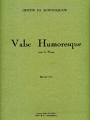 Book cover for Valse Humoresque pour la Harpe