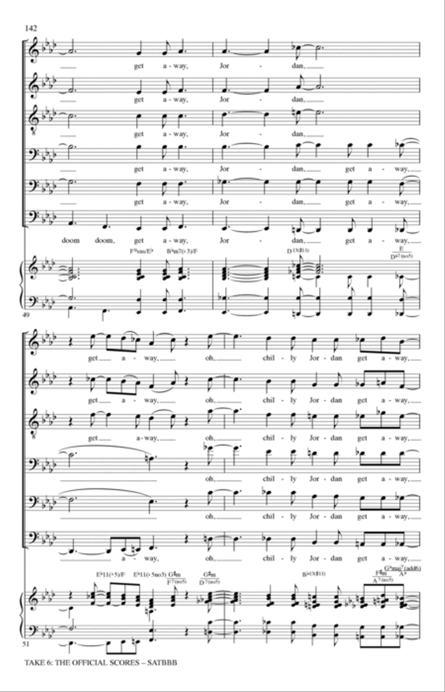 Get Away Jordan A Cappella scores gallery preview page 13