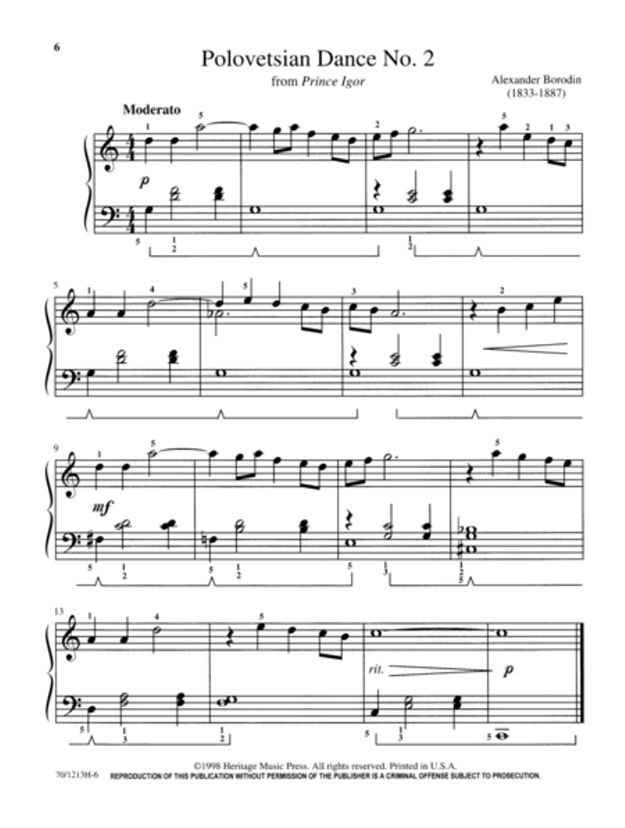 Mastering Melodies: Favorite Classics Piano Solo scores gallery preview page 6