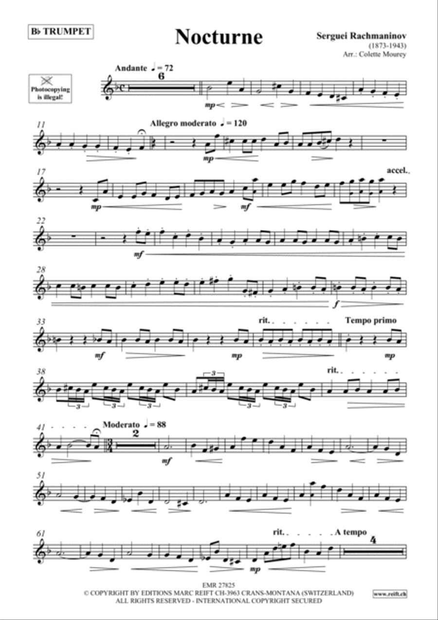 Nocturne Trumpet scores gallery preview page 2