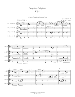 Forgotten Fairytales Op4 for Clarinet Quartet
