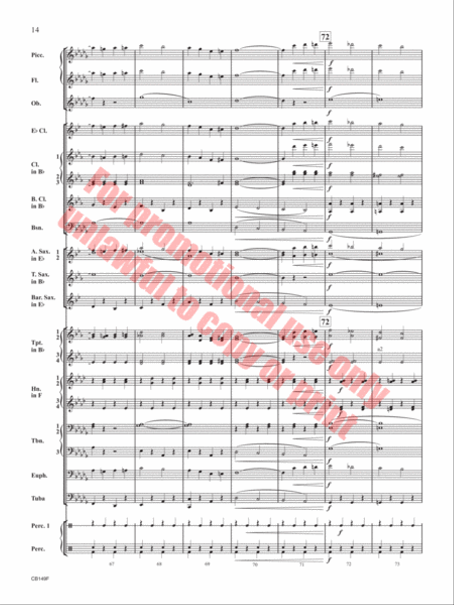 The Black Mask The Black Mask Concert Band scores gallery preview page 15