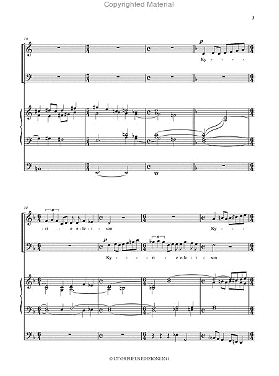 Missa Votiva for 2 Unequal Voices and Organ Voice scores gallery preview page 3