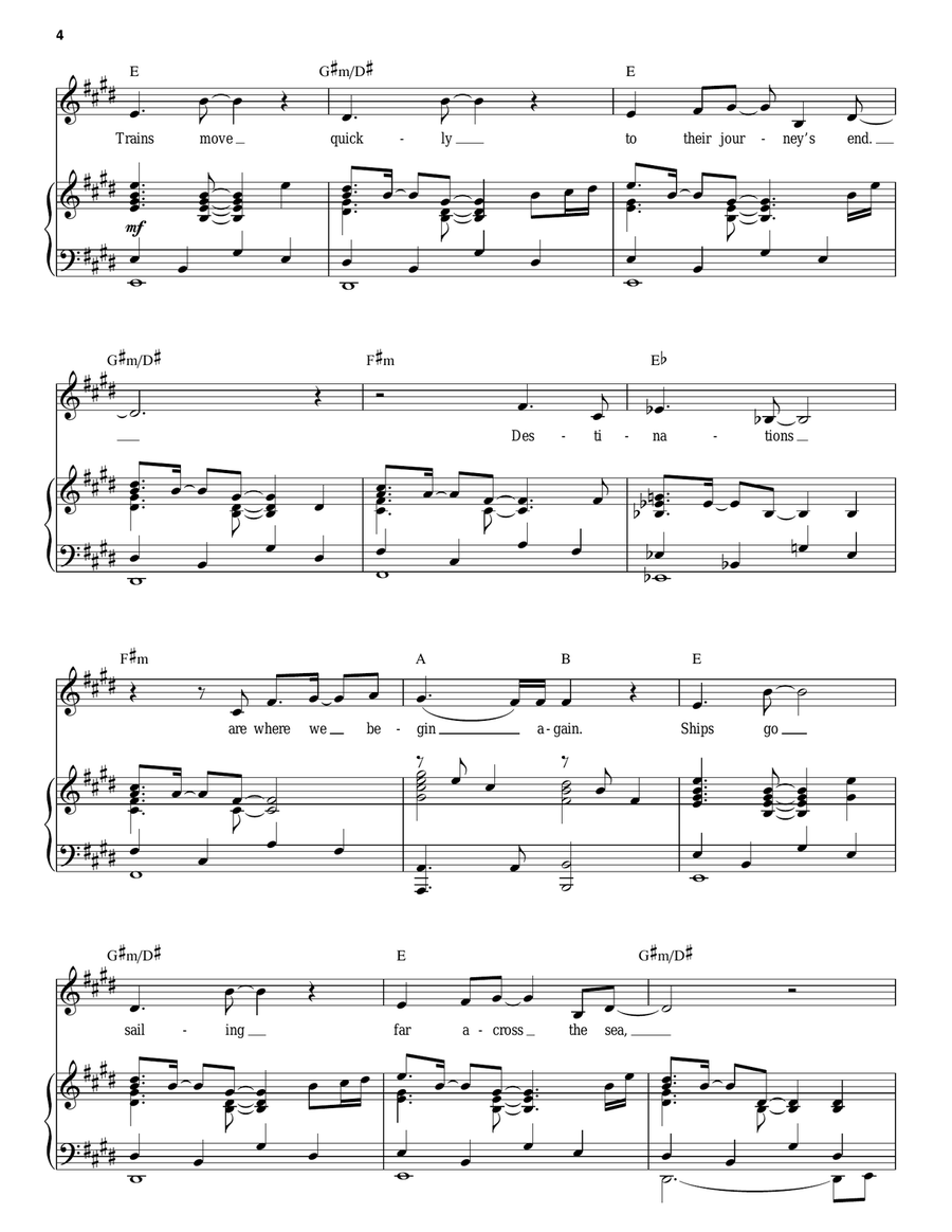 Believe (from The Polar Express) Piano, Vocal scores gallery preview page 4