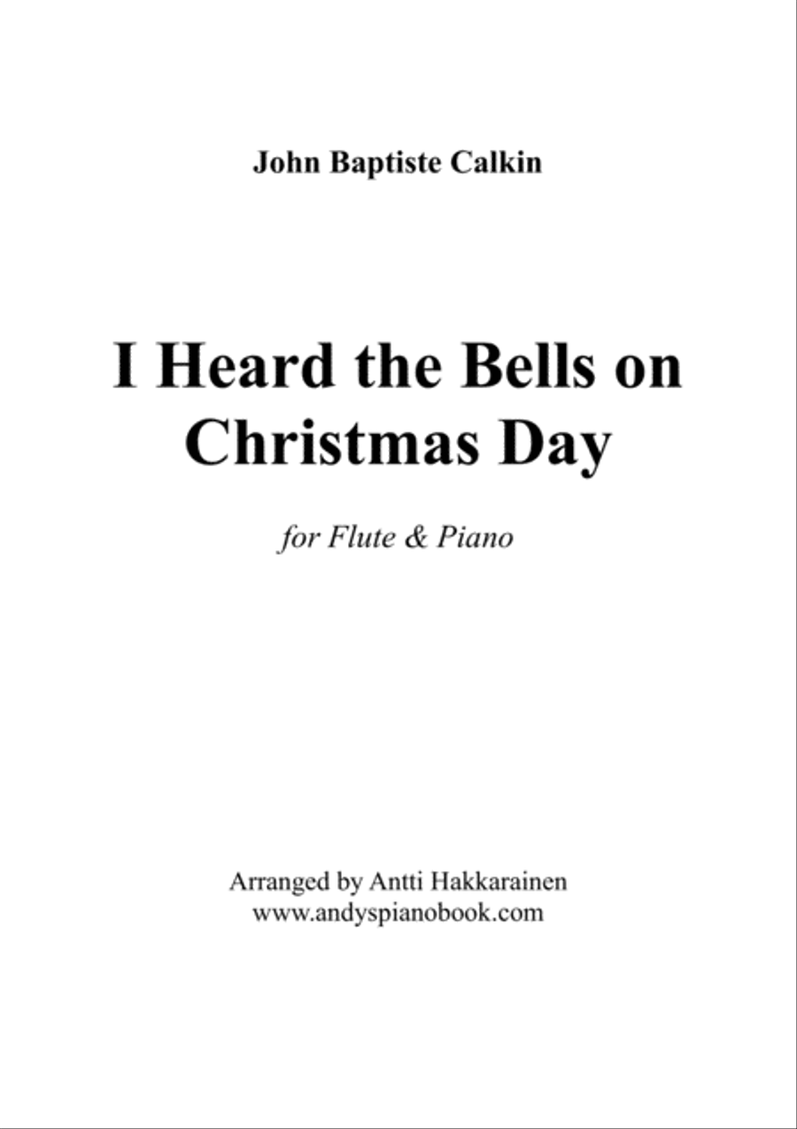 I Heard the Bells on Christmas Day - Flute & Piano Flute Solo scores gallery preview page 1