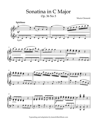 Sonatina Opus 36, Number 3