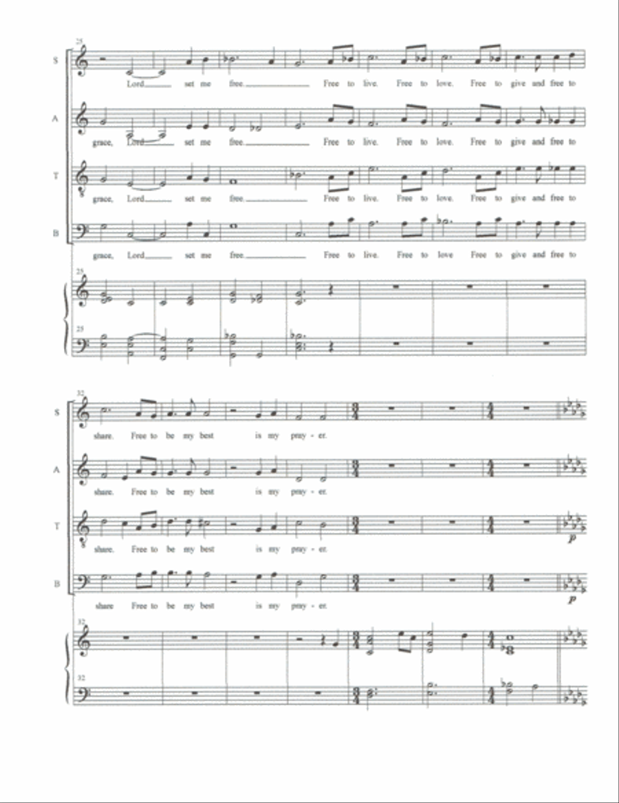 With Your Grace 4-Part scores gallery preview page 3
