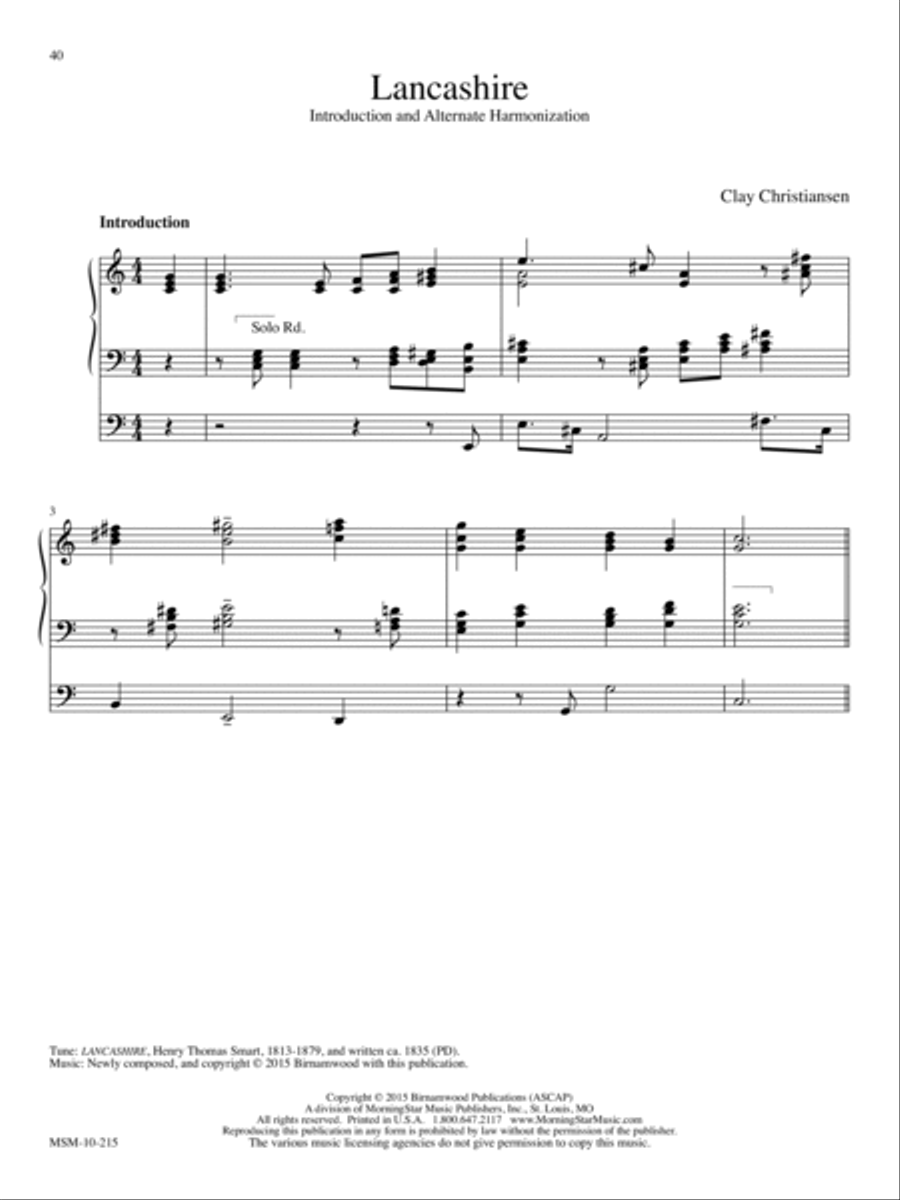 Lancashire Organ scores gallery preview page 1