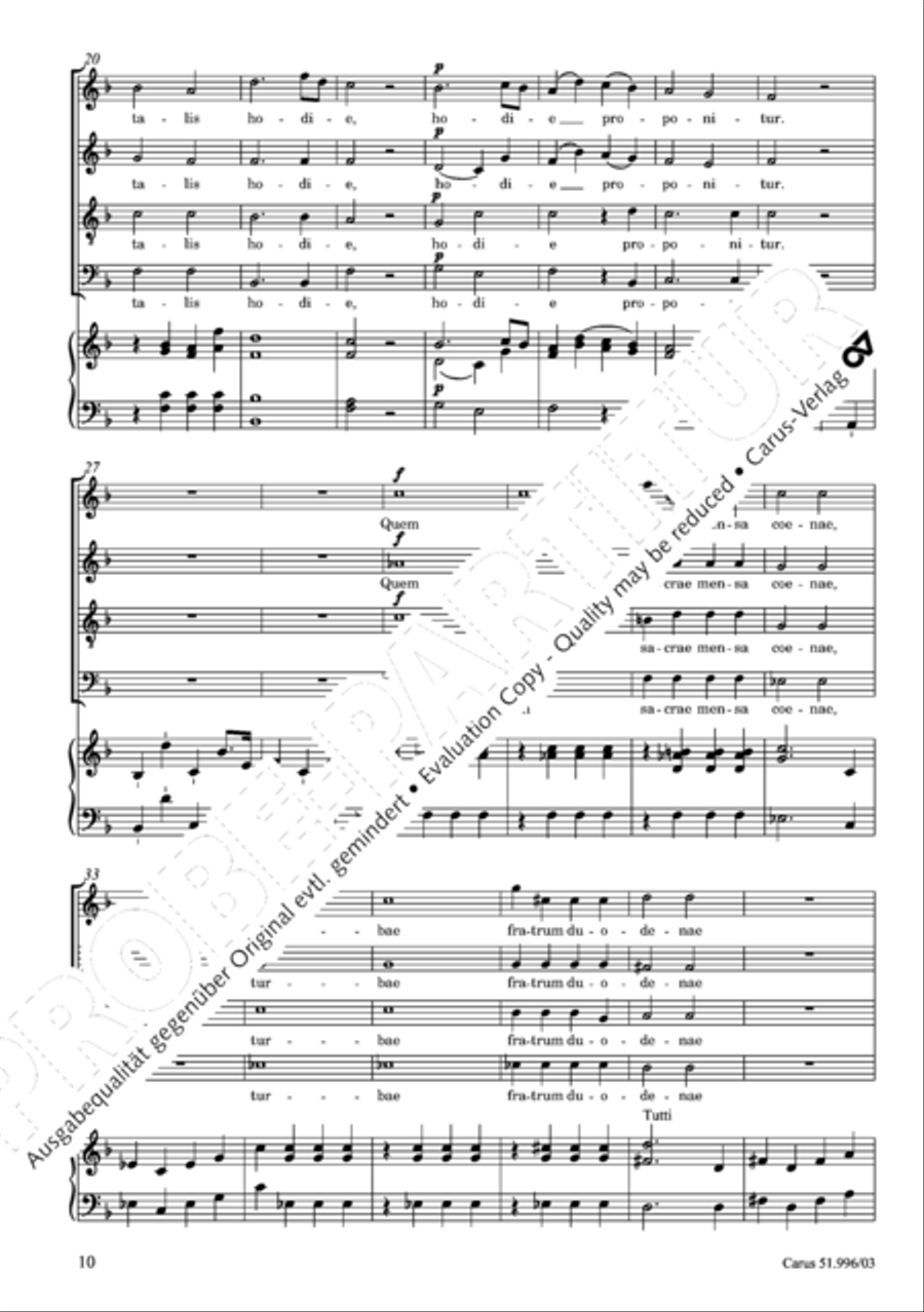 Responsoria de venerabili Sacramento 4-Part scores gallery preview page 11