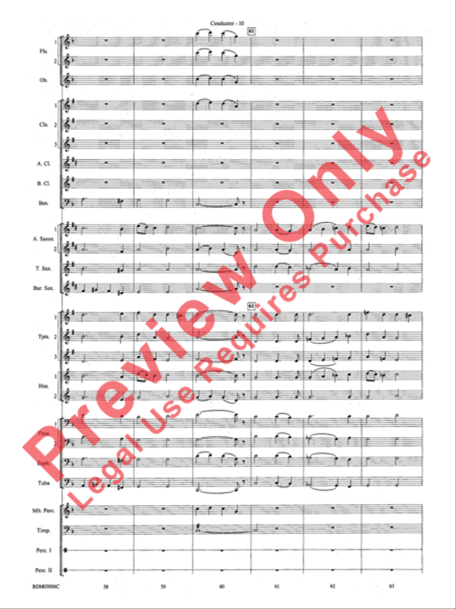 To Reap the Blessings of Freedom Concert Band scores gallery preview page 12
