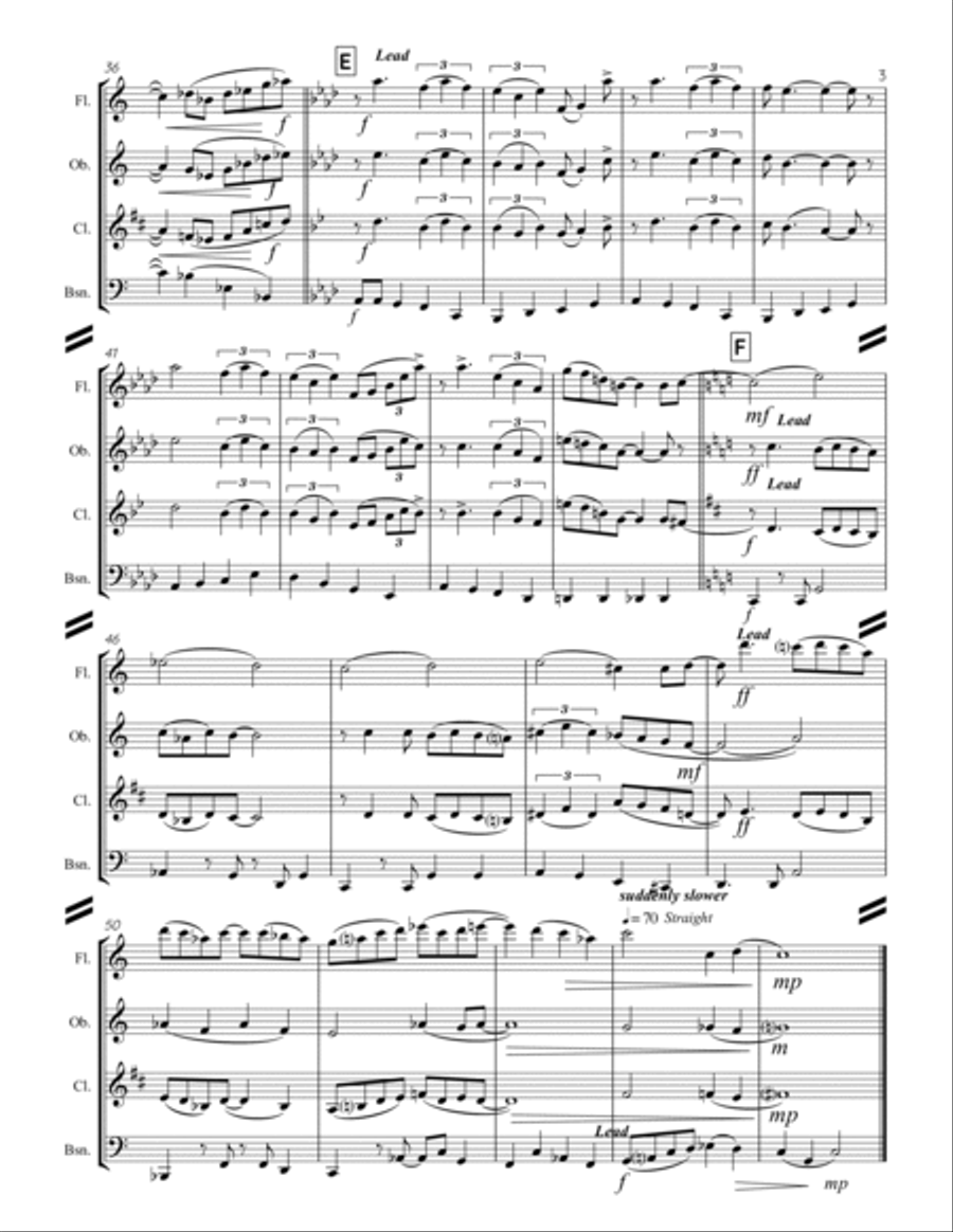 Dream A Little Dream Of Me Woodwind Quartet scores gallery preview page 4