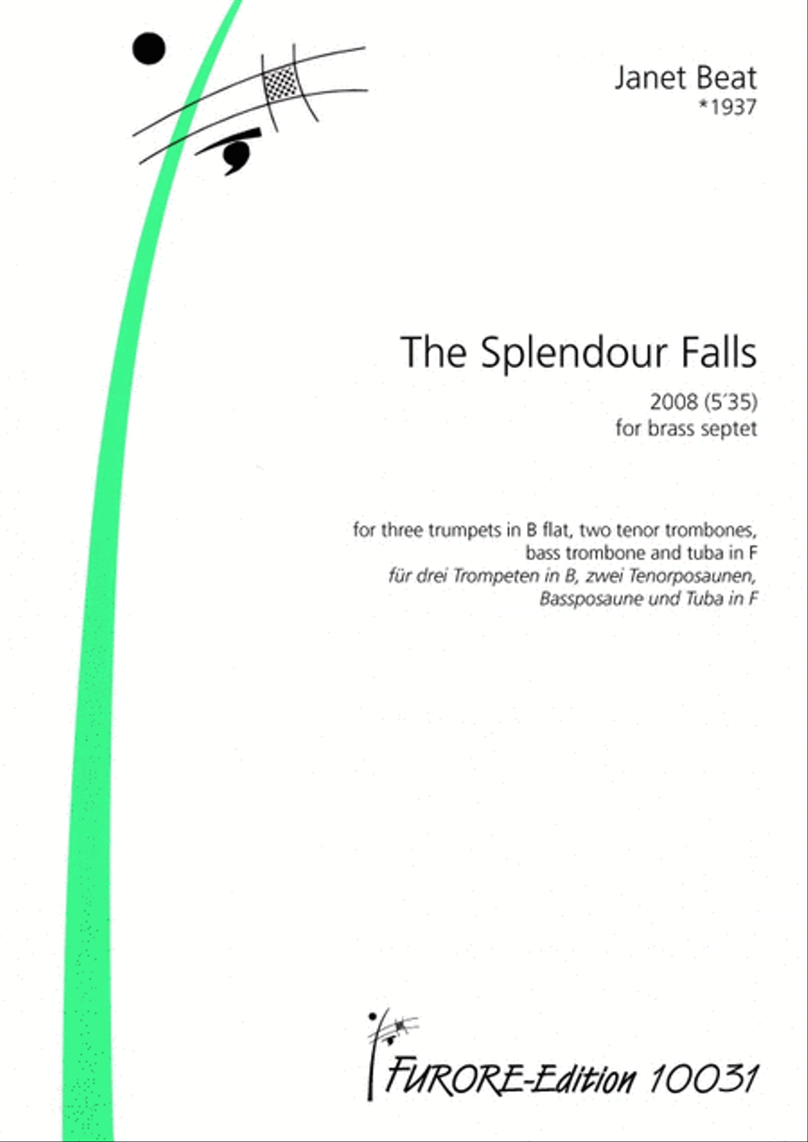 The Splendour Falls Trombone scores gallery preview page 1