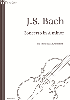 Bach - Violin Concerto in A minor (2nd violin accompaniment)