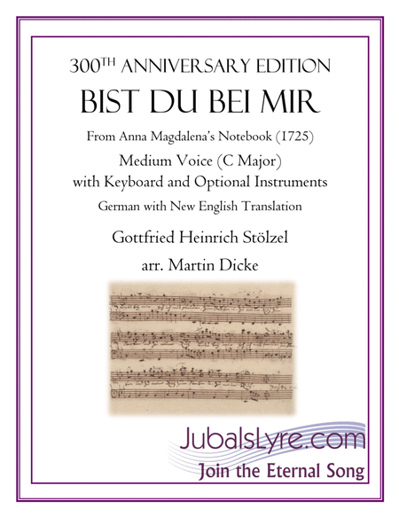Bist du bei mir (Medium Voice with Keyboard and Optional Instruments) image number null
