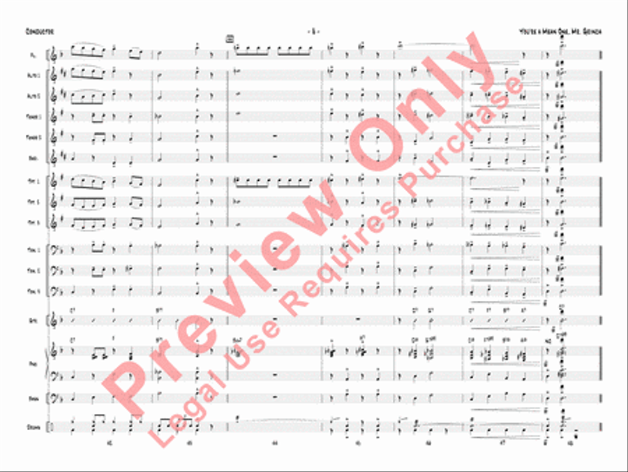 You're a Mean One, Mr. Grinch Jazz Ensemble scores gallery preview page 11