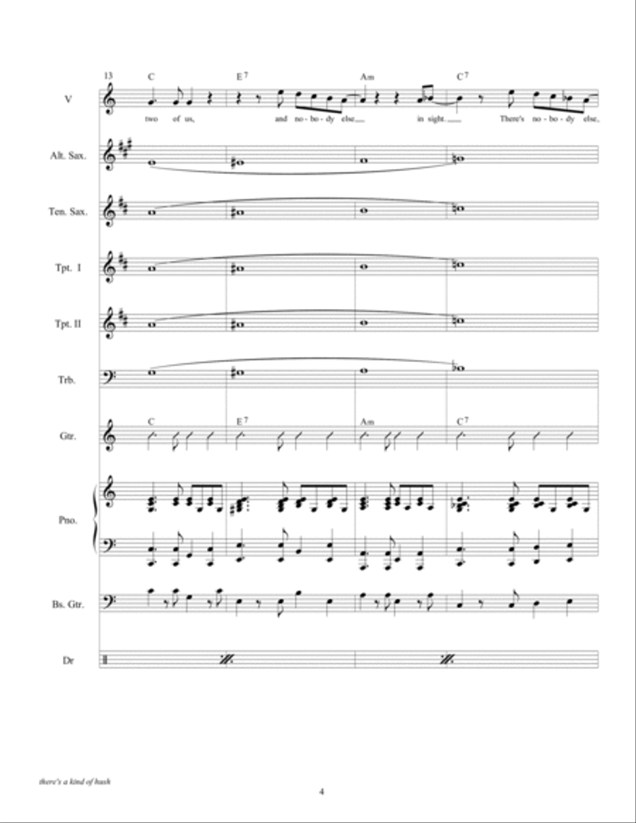 There's A Kind Of Hush (all Over The World) Tenor Saxophone scores gallery preview page 6