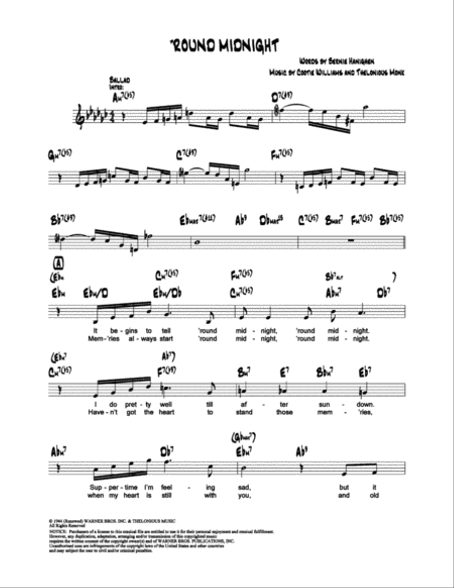 'Round Midnight 'Round Midnight School and Community scores gallery preview page 1