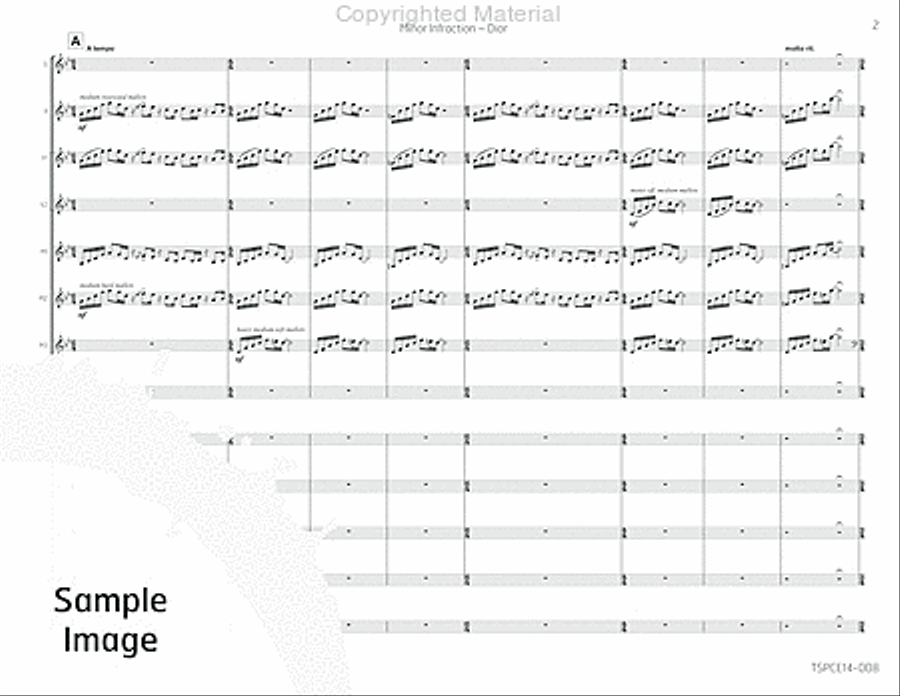 Minor Infraction Percussion Ensemble scores gallery preview page 6