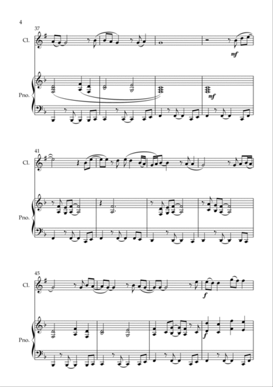 Stand By Me B-Flat Clarinet scores gallery preview page 4