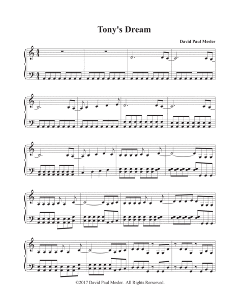 Tony's Dream Piano Method scores gallery preview page 2