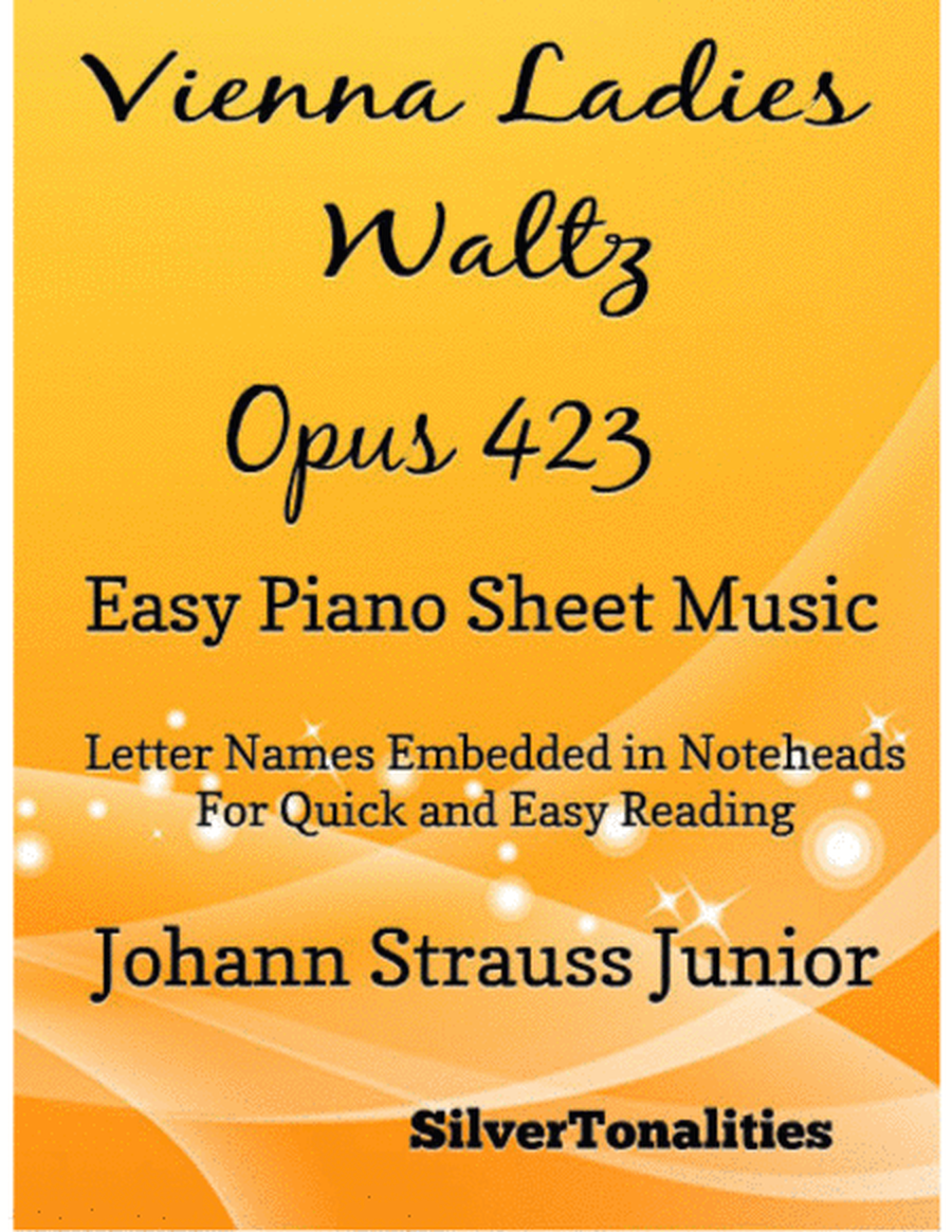 Vienna Ladies Waltz Opus 423 Easy Piano Sheet Music