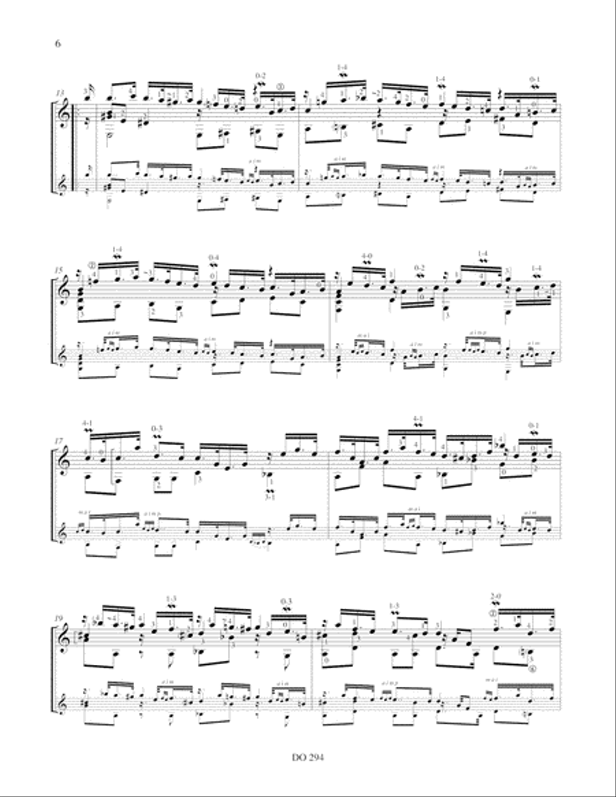 Suite I Classical Guitar scores gallery preview page 6