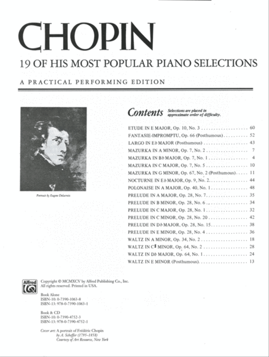 Chopin -- 19 of His Most Popular Piano Selections Piano Solo scores gallery preview page 2