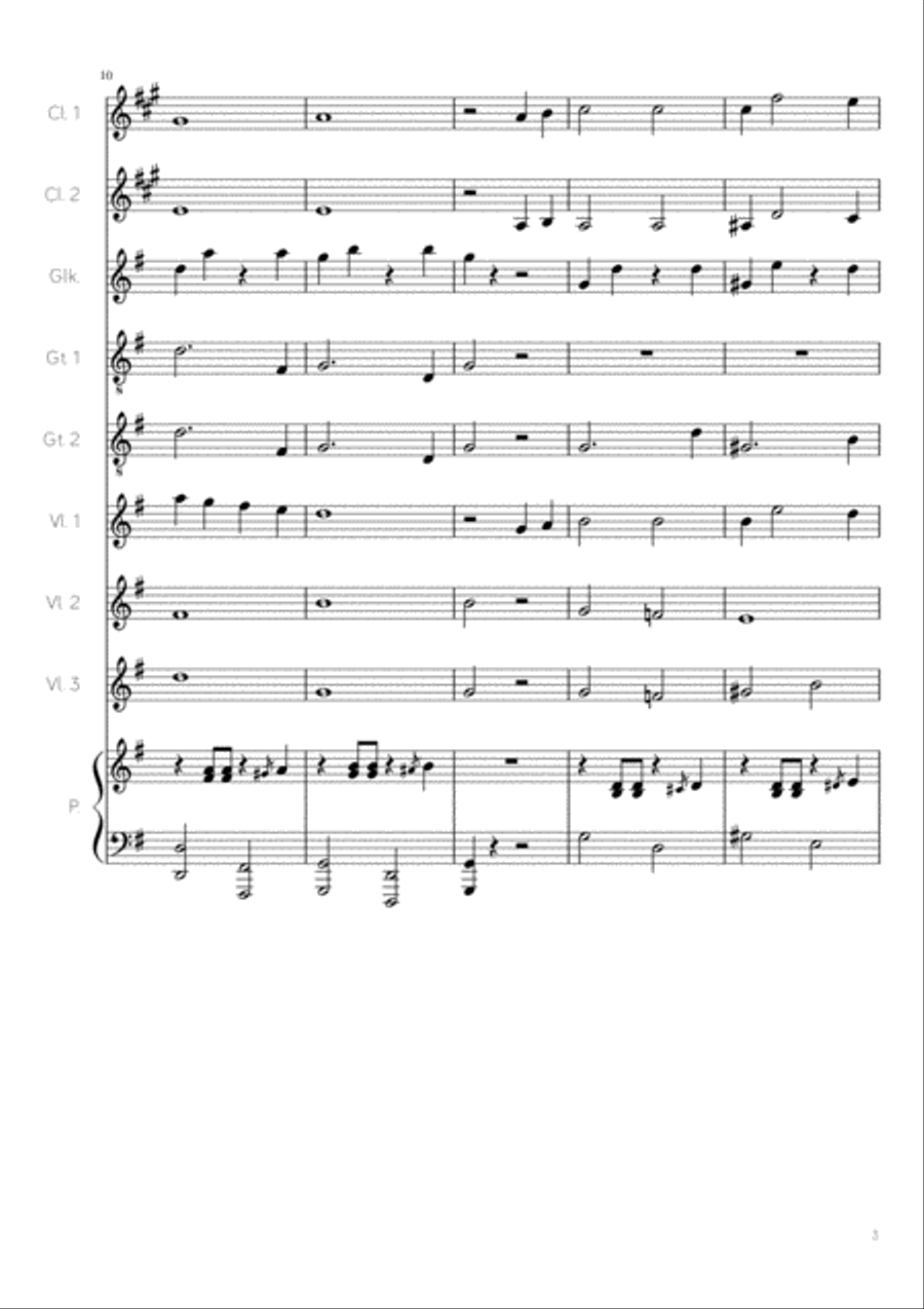 White Christmas Clarinet scores gallery preview page 3