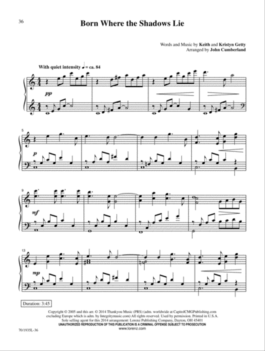 Blessing and Honor Piano Solo scores gallery preview page 9