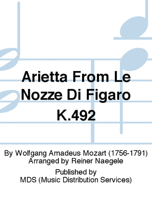 Book cover for Arietta from Le Nozze di Figaro K.492