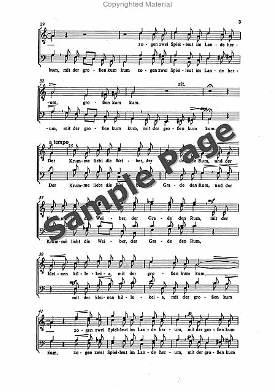 Zoll P Zwei Spielleut (ep) TTBB scores gallery preview page 4