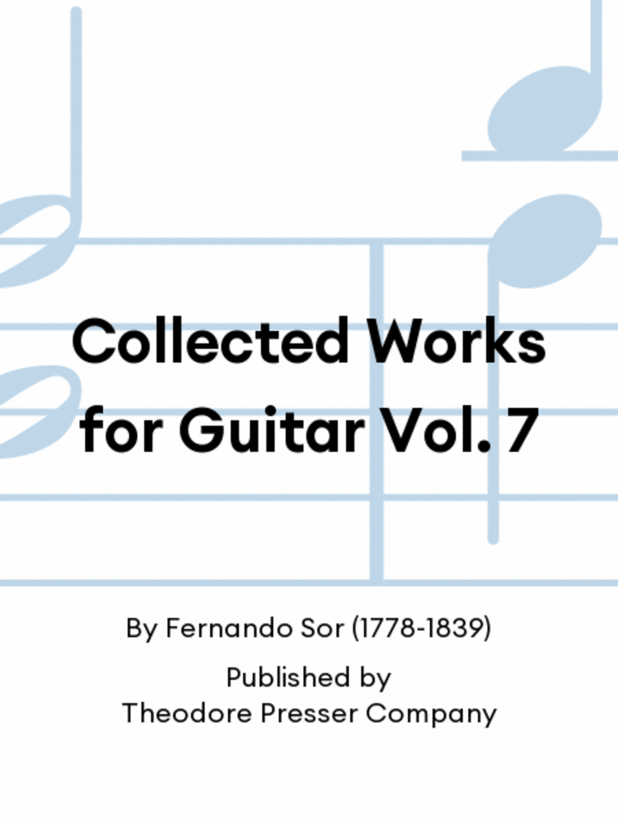 Collected Works for Guitar Vol. 7