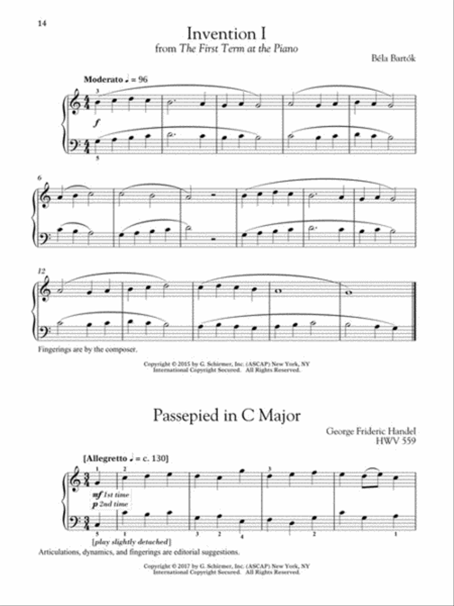 Baroque to Modern: Elementary Level Piano Solo scores gallery preview page 8