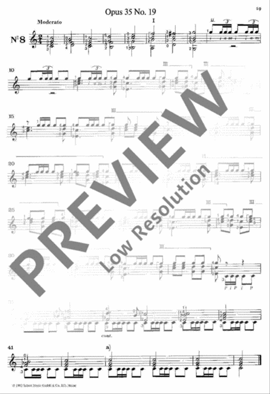 24 Selected Studies 24 Selected Studies Classical Guitar scores gallery preview page 20