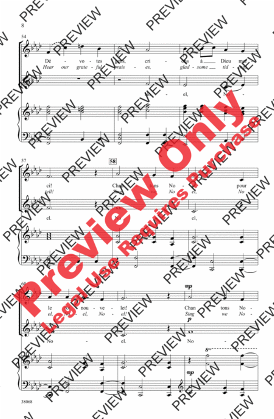 Two French Noels 2-Part scores gallery preview page 8