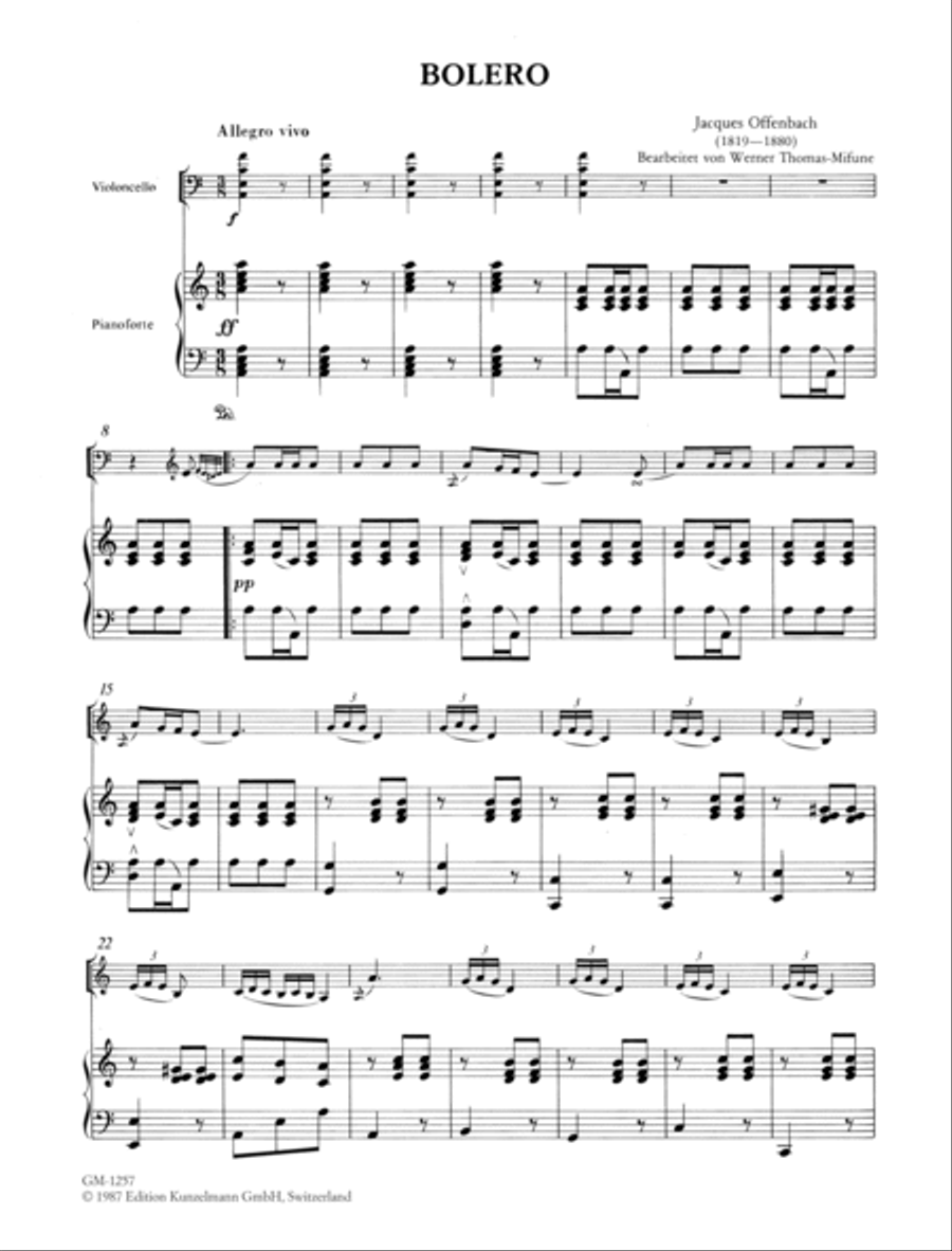 Bolero Piano scores gallery preview page 2