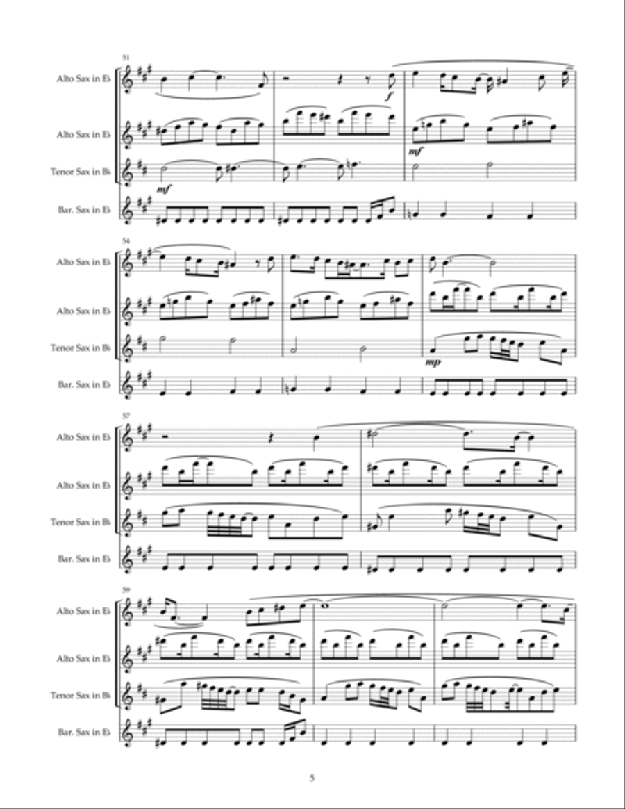 There Is A Voice There Is A Voice Woodwind Quartet scores gallery preview page 6